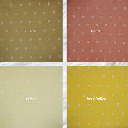 KAMDAR Tafetta Dalia Dupion Zaari Butti Bidang 56" Open Meter (Kain Ela) - Luxurious & Elegant