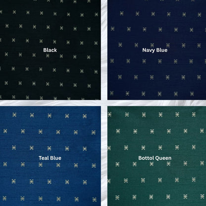 KAMDAR Tafetta Zalikha Dupion Zari Butti Bidang 56" Open Meter (Kain Ela) - Luxurious & Elegant