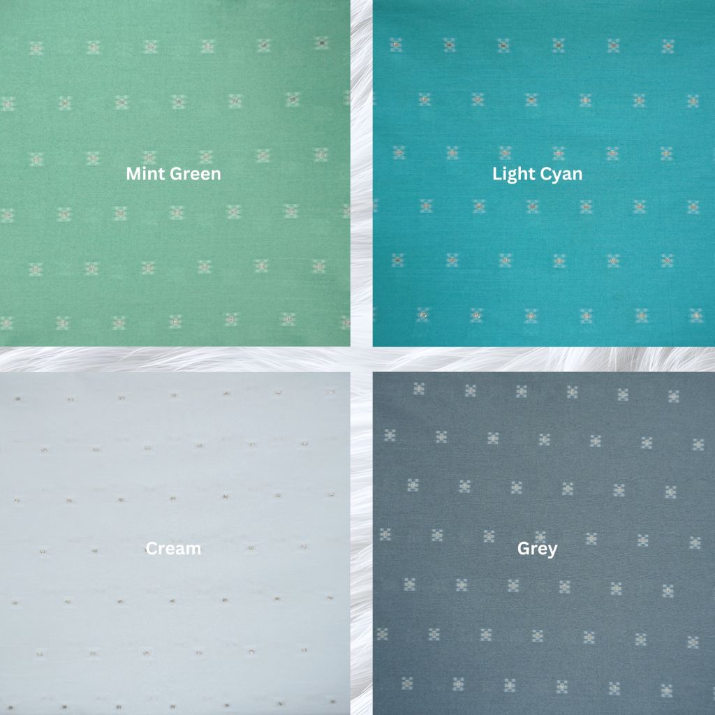 KAMDAR Tafetta Zalikha Dupion Zari Butti Bidang 56" Open Meter (Kain Ela) - Luxurious & Elegant