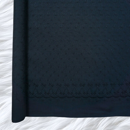 KAMDAR Cotton Chikan Pc Embroidery Ratna Sari Bidang 44" Open Meter (Kain Ela) - Texture & Timbul