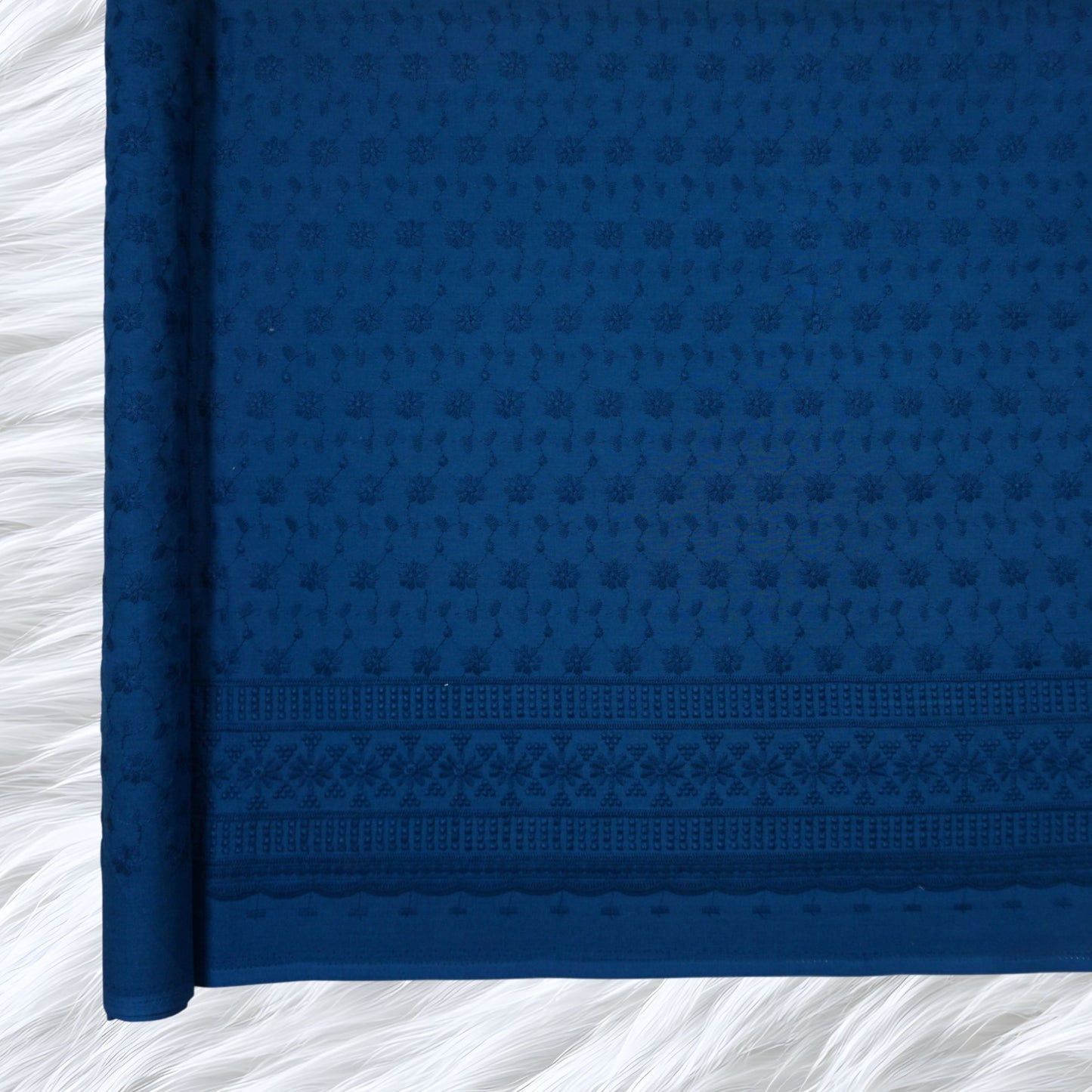 KAMDAR Cotton Cambric Embroidery Naya 60S Bidang 44" Open Meter (Kain Ela) - Texture & Timbul
