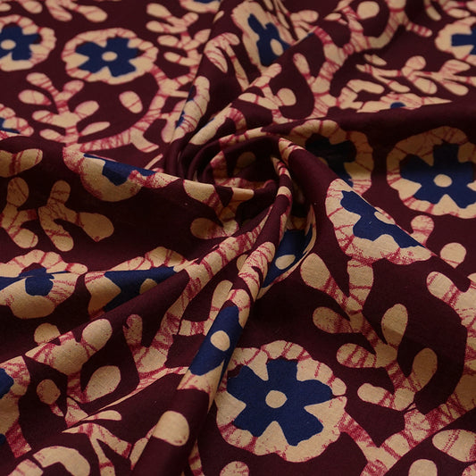 KAMDAR Batik Indigo Cambric Prints Bidang 44" Open Meter (Kain Ela) - 100% Cotton Fabric