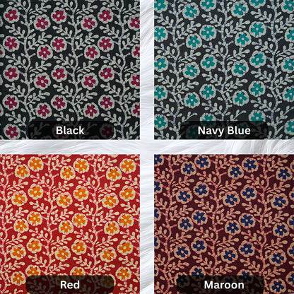 KAMDAR Batik Indigo Cambric Prints Bidang 44" Open Meter (Kain Ela) - 100% Cotton Fabric