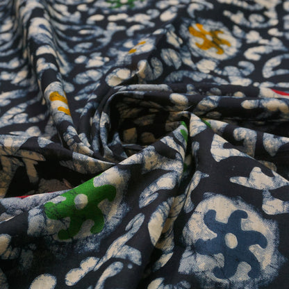 KAMDAR Batik Indigo Cambric Prints Bidang 44" Open Meter (Kain Ela) - 100% Cotton Fabric