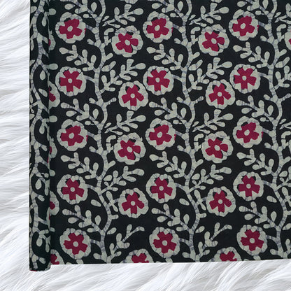KAMDAR Batik Indigo Cambric Prints Bidang 44" Open Meter (Kain Ela) - 100% Cotton Fabric