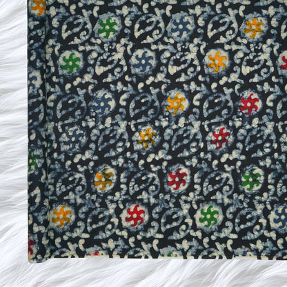 KAMDAR Batik Indigo Cambric Prints Bidang 44" Open Meter (Kain Ela) - 100% Cotton Fabric