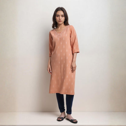 KAMDAR Kurti Mix Design Mix Colour Ready To Wear - Ironless, Cool & Soft