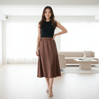 KAMDAR Ladies Skirt - Flowy & Strechable | Suitable for Causal Dressup