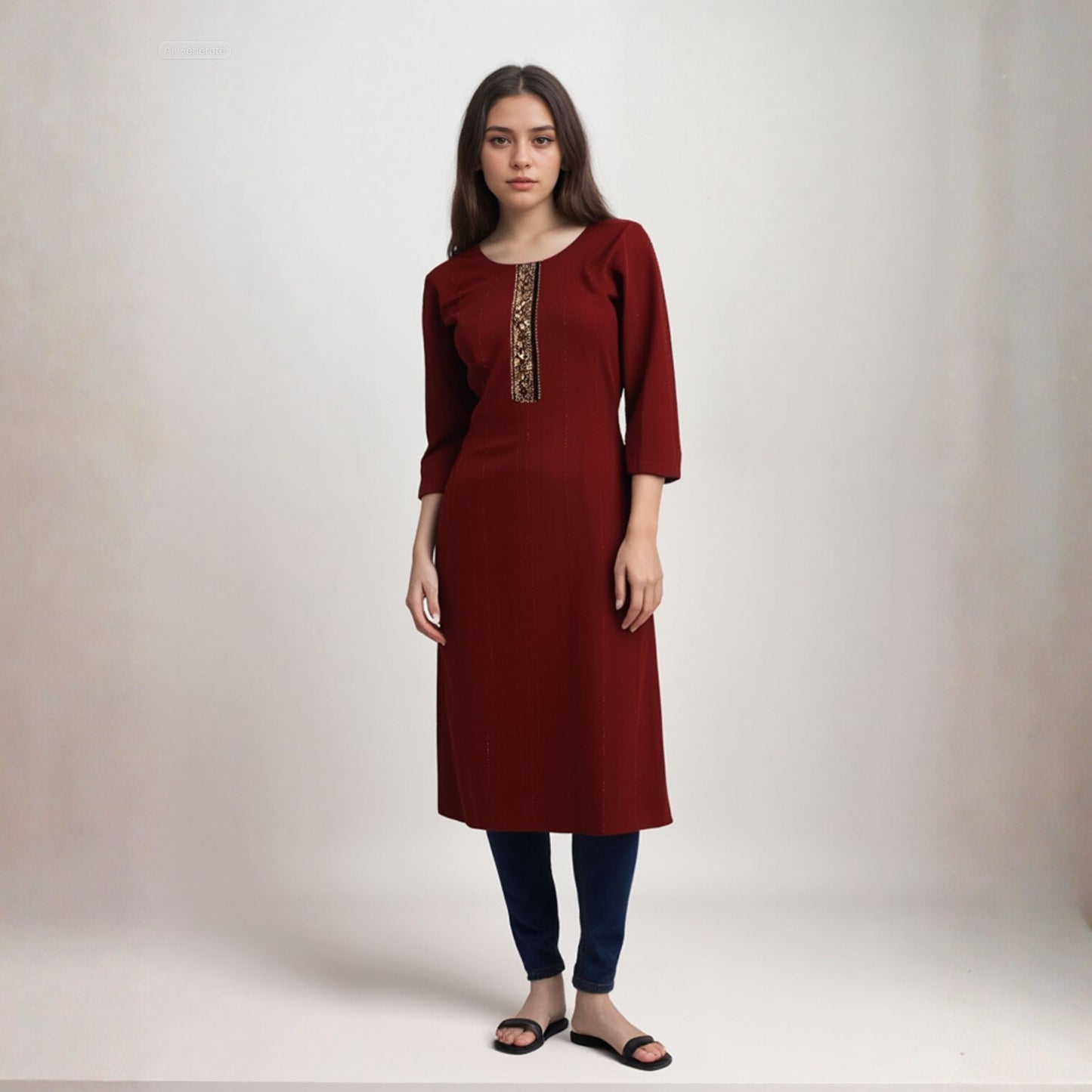 KAMDAR Kurti Mix Design Mix Colour Ready To Wear - Ironless, Cool & Soft
