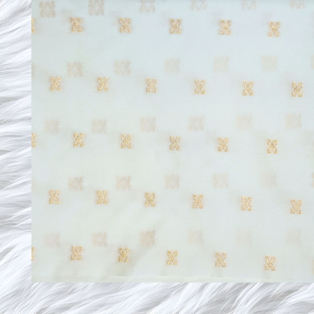 KAMDAR Tafetta Melur Plain Butti Gold Bidang 56" Open Meter (Kain Ela) - Luxurious & Elegant