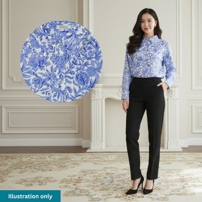 KAMDAR Ladies Blouse - Ironless & Tak Jarang | Suitable for Office and Formal Dressup