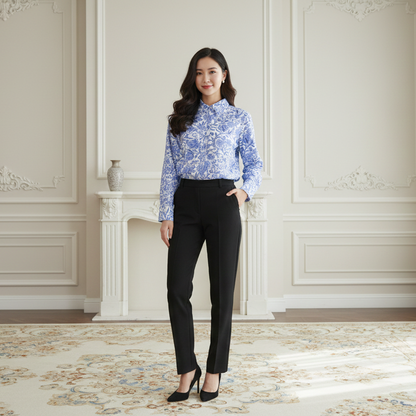 KAMDAR Ladies Blouse - Ironless & Tak Jarang | Suitable for Office and Formal Dressup