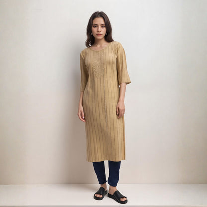 KAMDAR Kurti Mix Design Mix Colour Ready To Wear - Ironless, Cool & Soft