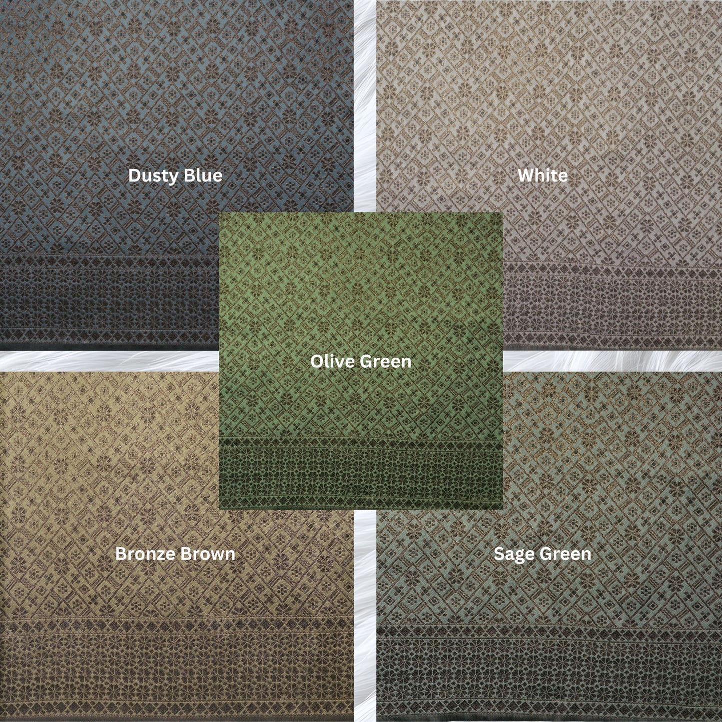 KAMDAR Songket Metallic Bidang 44" Open Meter (Kain Ela) - Ironless & Tak Jarang