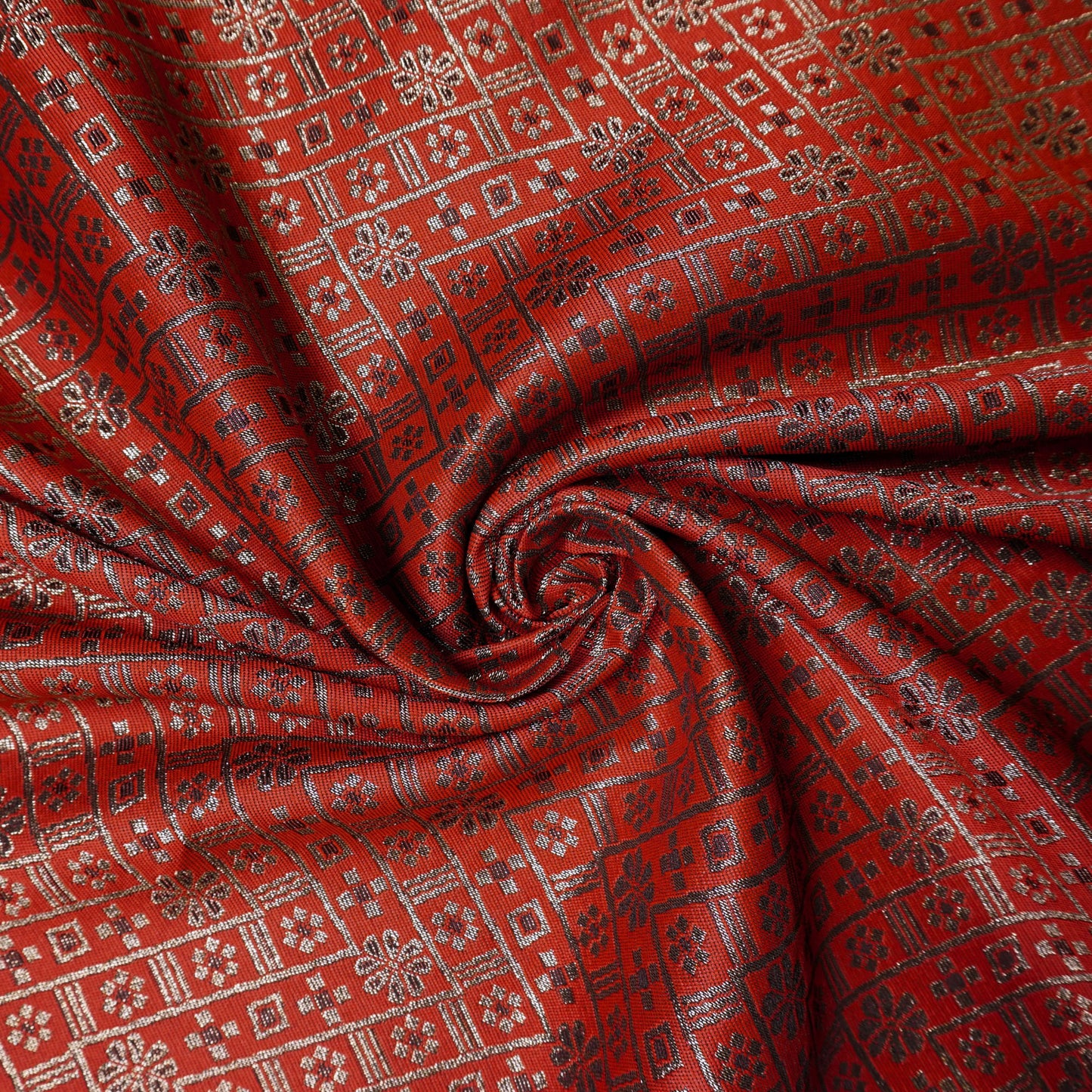 KAMDAR Songket Metallic Bidang 44" Open Meter (Kain Ela) - Ironless & Tak Jarang