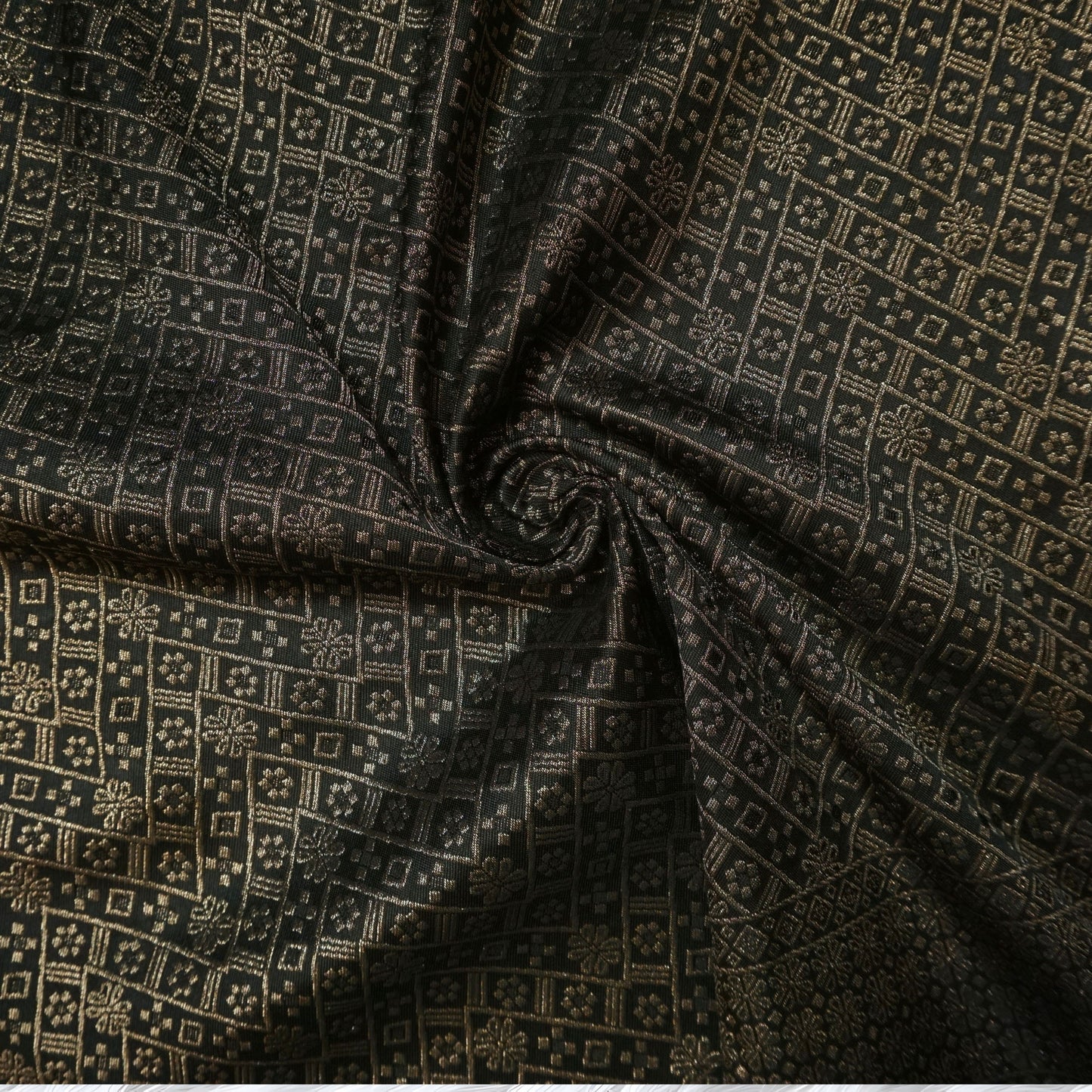 KAMDAR Songket Metallic Bidang 44" Open Meter (Kain Ela) - Ironless & Tak Jarang