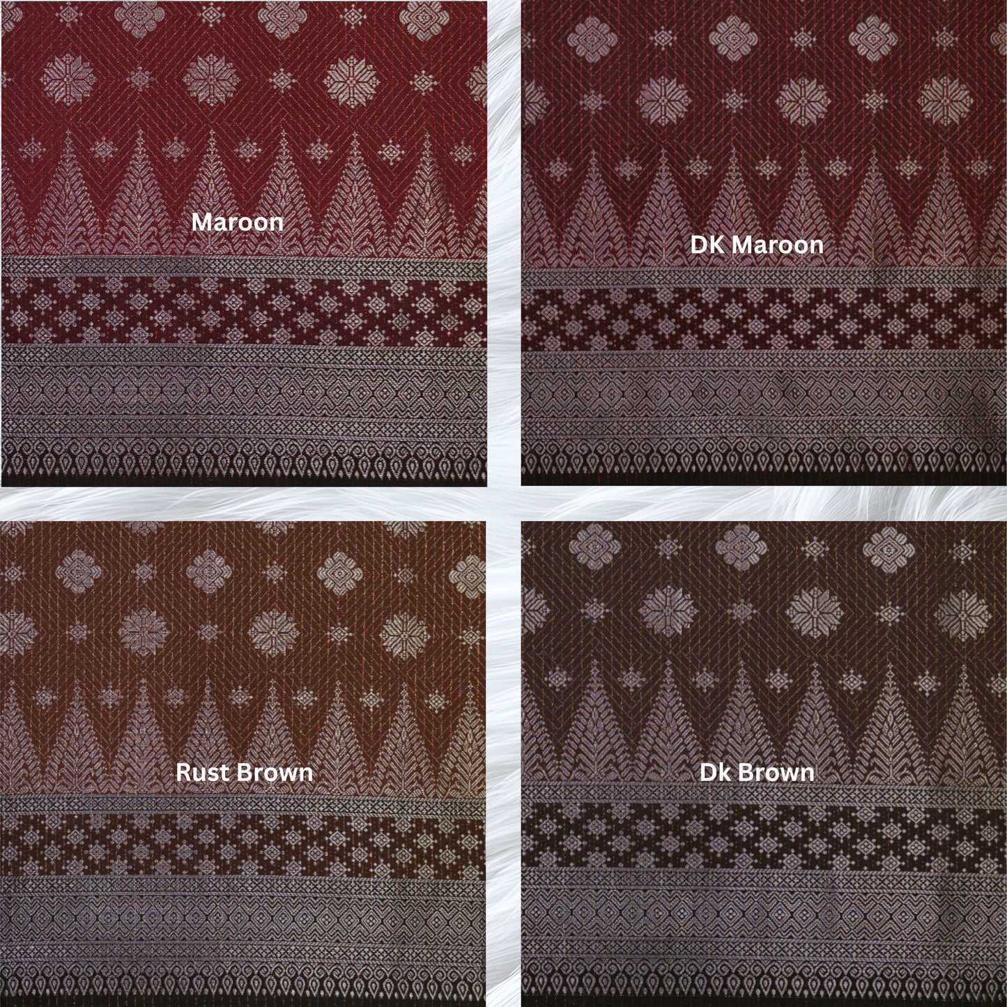 KAMDAR Songket Metallic Bidang 44" Open Meter (Kain Ela) - Ironless & Tak Jarang