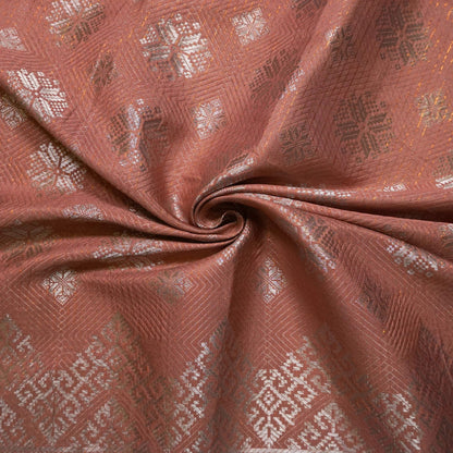 KAMDAR Songket One Side Border Bidang 44" Open Meter (Kain Ela) - Ironless & Tak Jarang