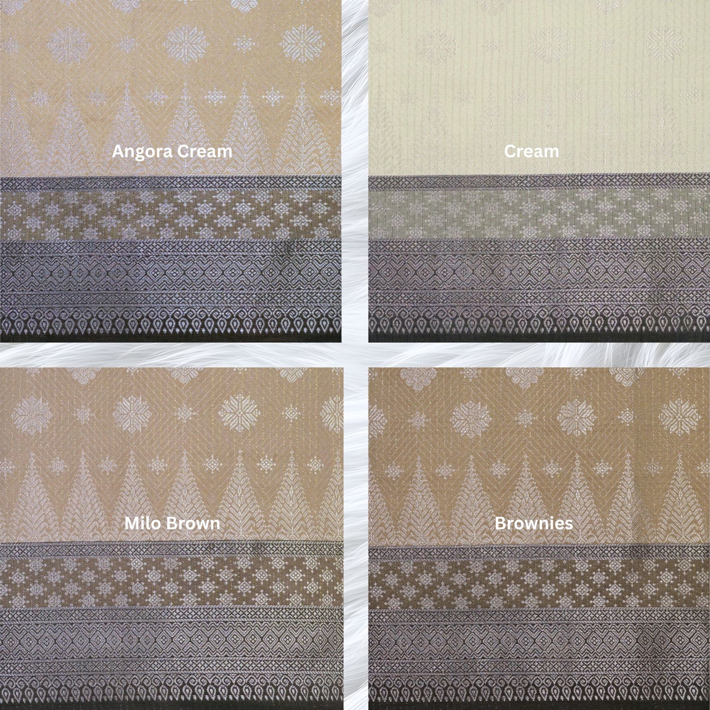 KAMDAR Songket Metallic Bidang 44" Open Meter (Kain Ela) - Ironless & Tak Jarang