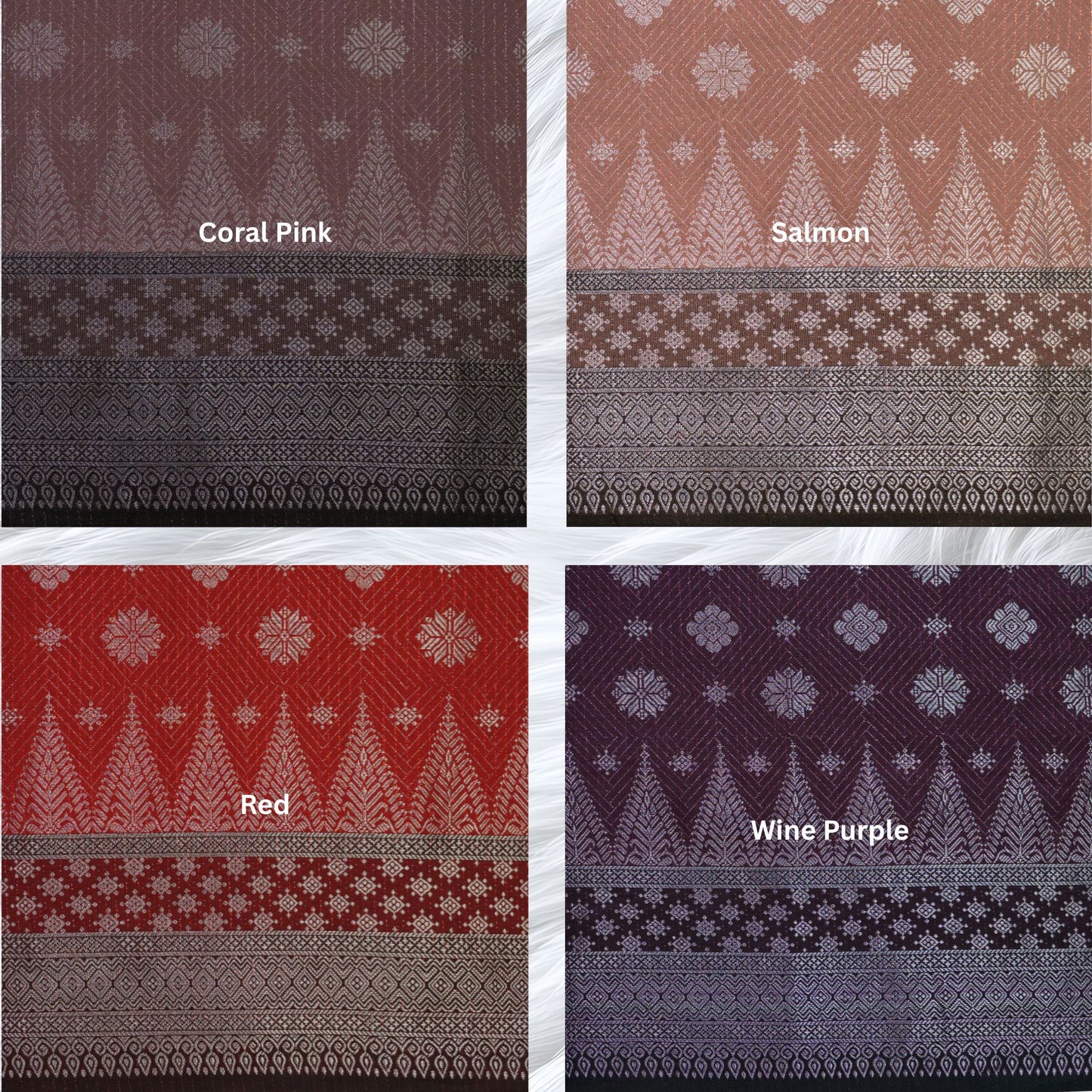 KAMDAR Songket Metallic Bidang 44" Open Meter (Kain Ela) - Ironless & Tak Jarang