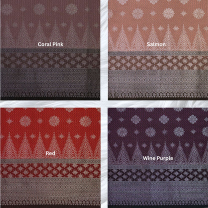 KAMDAR Songket Metallic Bidang 44" Open Meter (Kain Ela) - Ironless & Tak Jarang