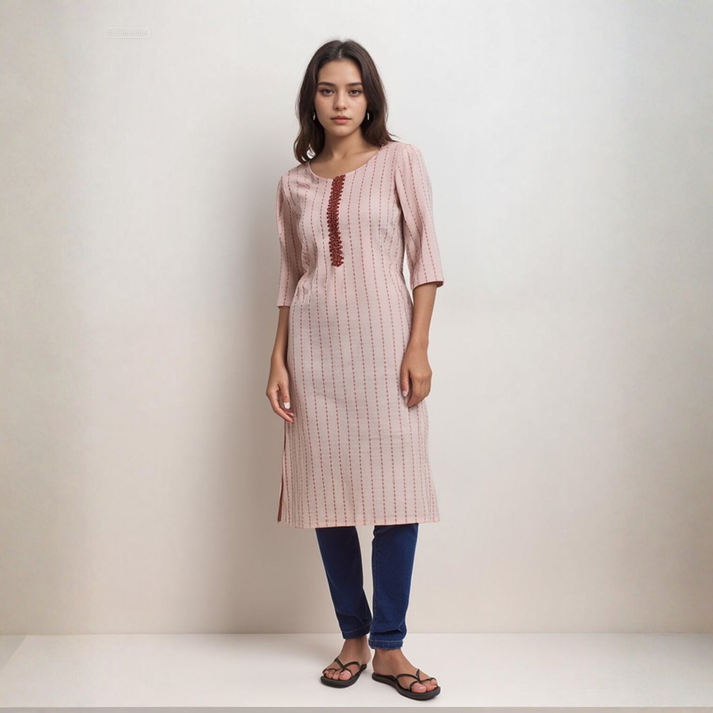 KAMDAR Kurti Mix Design Mix Colour Ready To Wear - Ironless, Cool & Soft