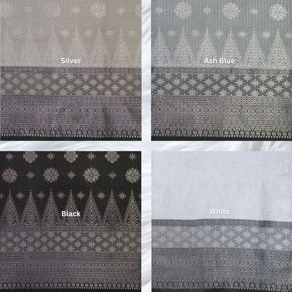 KAMDAR Songket Metallic Bidang 44" Open Meter (Kain Ela) - Ironless & Tak Jarang