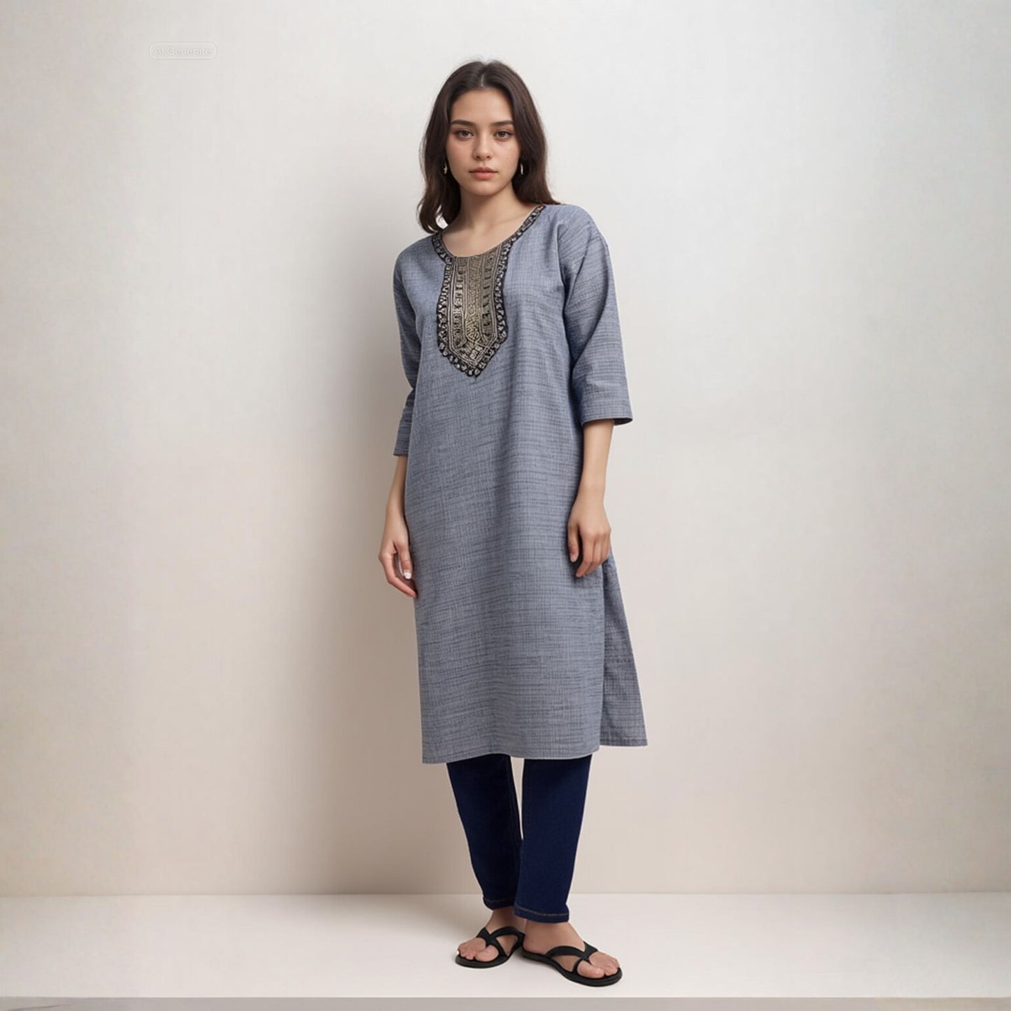 KAMDAR Kurti Mix Design Mix Colour Ready To Wear - Ironless, Cool & Soft
