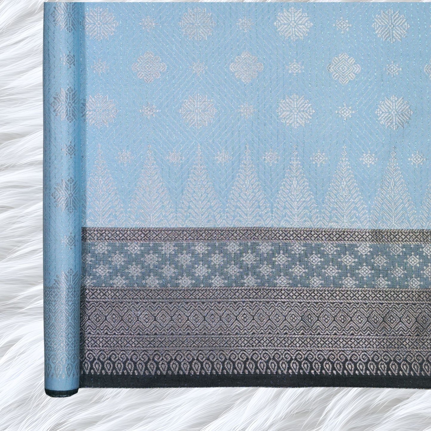 KAMDAR Songket Metallic Bidang 44" Open Meter (Kain Ela) - Ironless & Tak Jarang