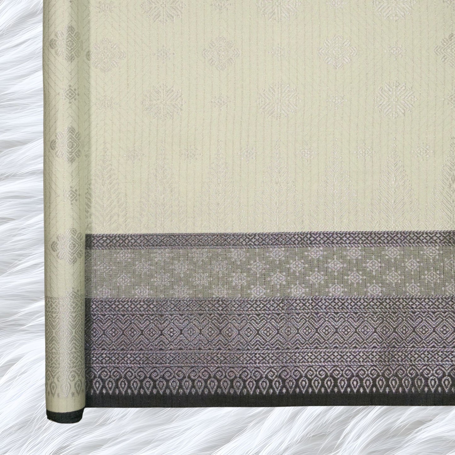 KAMDAR Songket Metallic Bidang 44" Open Meter (Kain Ela) - Ironless & Tak Jarang