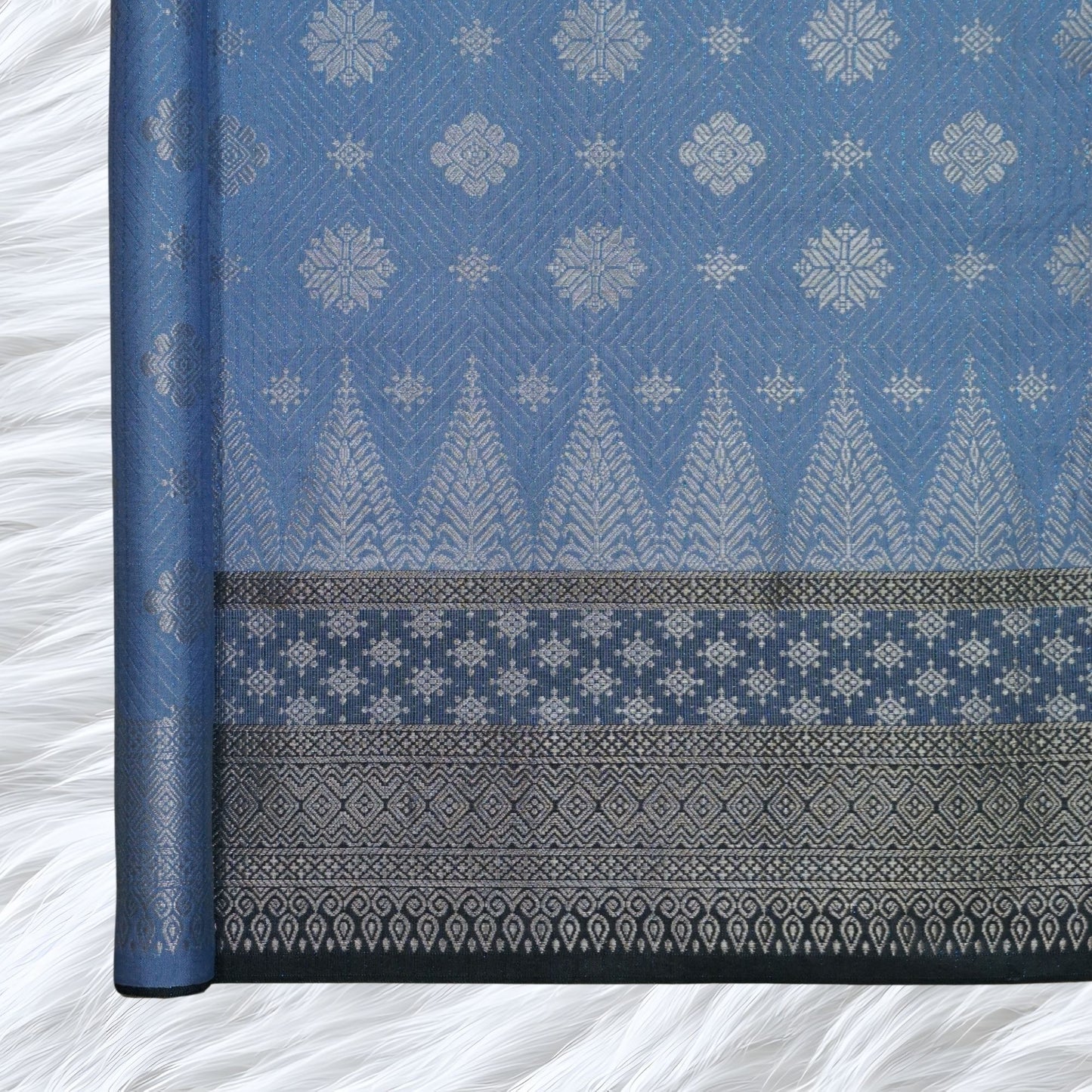 KAMDAR Songket Metallic Bidang 44" Open Meter (Kain Ela) - Ironless & Tak Jarang