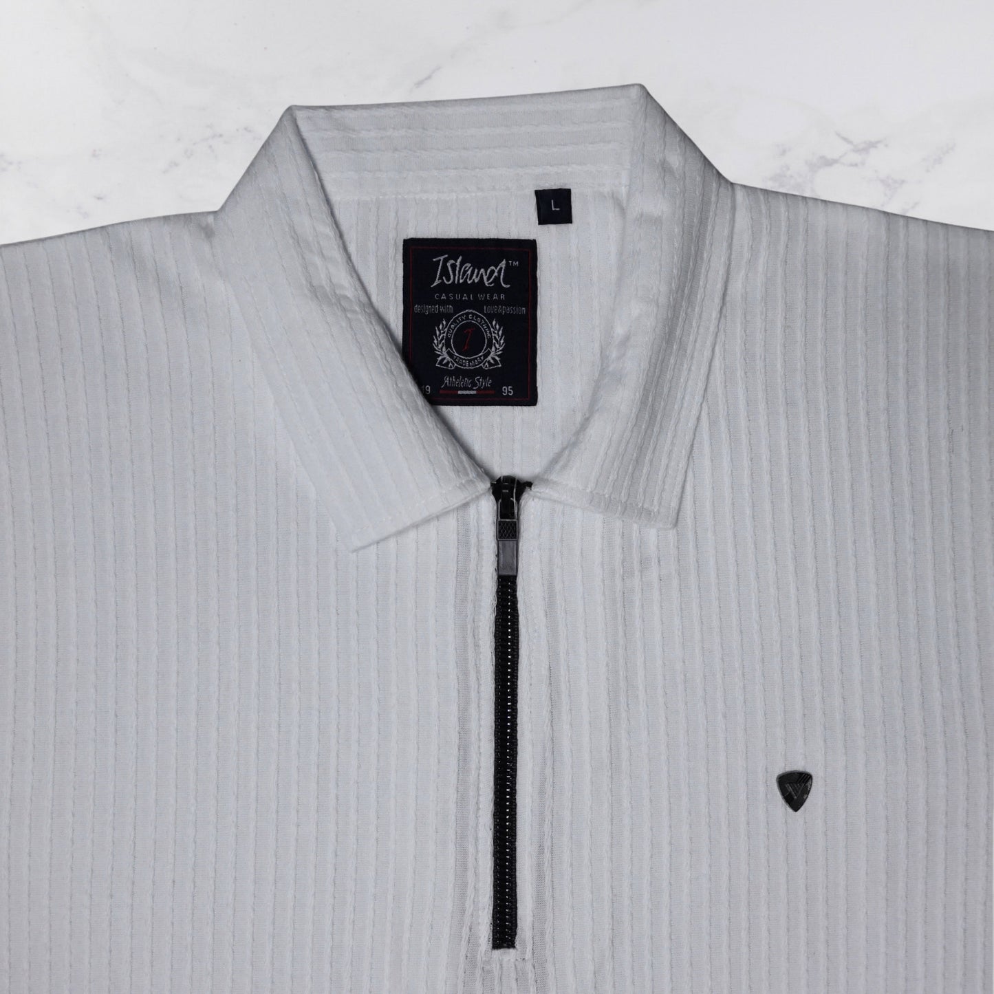 KAMDAR Men's Short Sleeve T-shirt Jacquard Material 5 Colour - Thicker & Breathable