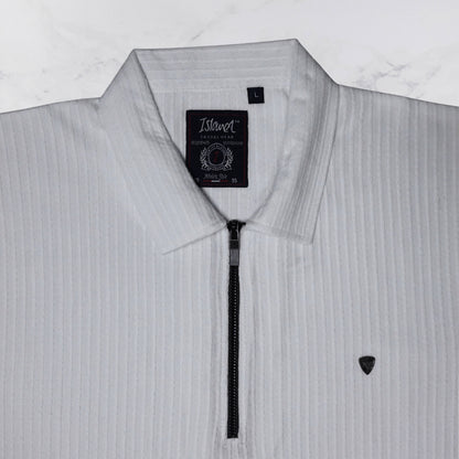 KAMDAR Men's Short Sleeve T-shirt Jacquard Material 5 Colour - Thicker & Breathable
