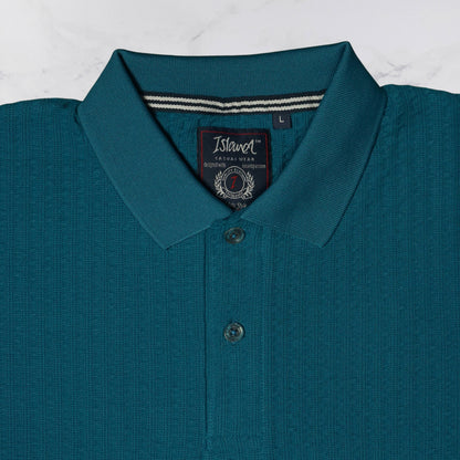 KAMDAR Men's Short Sleeve T-shirt Jacquard Material 5 Colour - Thicker & Breathable