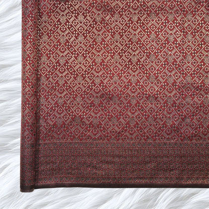 KAMDAR Songket Metallic Bidang 44" Open Meter (Kain Ela) - Ironless & Tak Jarang