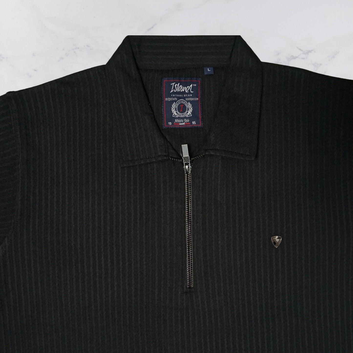 KAMDAR Men's Short Sleeve T-shirt Jacquard Material 5 Colour - Thicker & Breathable