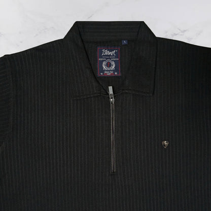 KAMDAR Men's Short Sleeve T-shirt Jacquard Material 5 Colour - Thicker & Breathable
