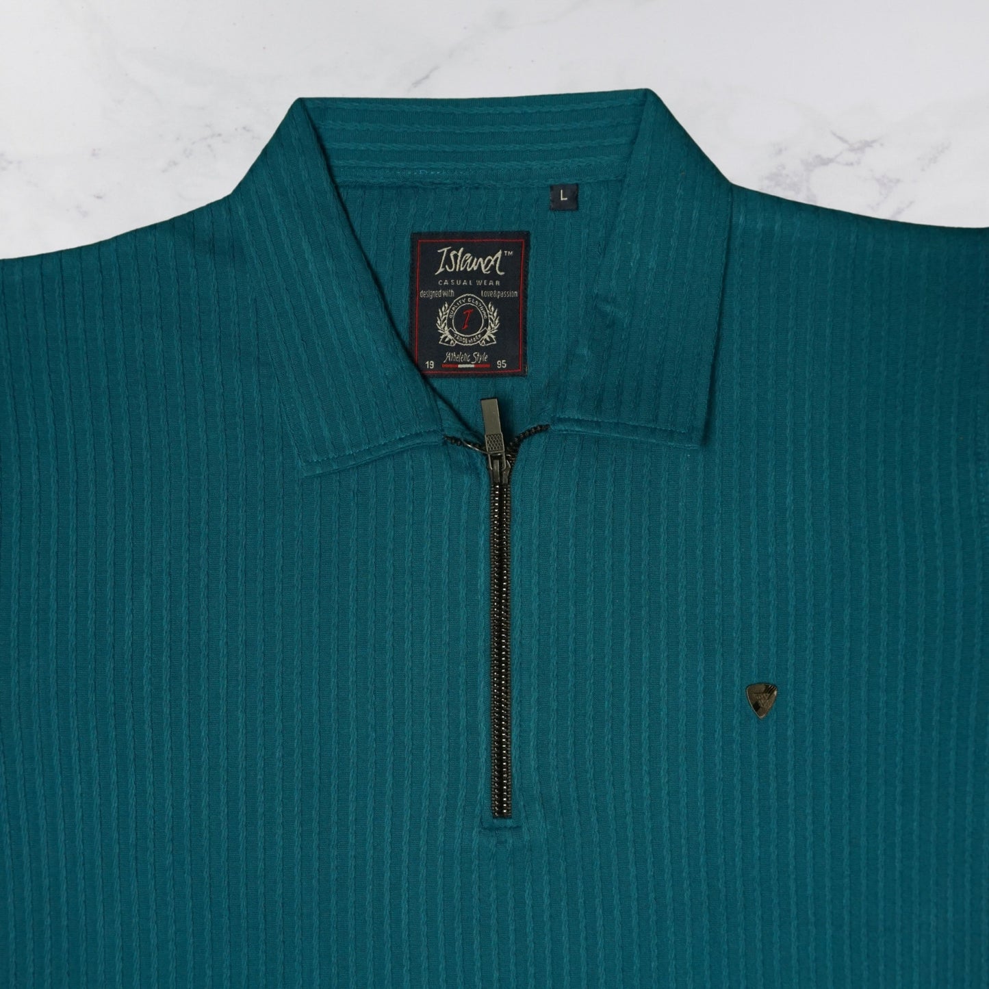 KAMDAR Men's Short Sleeve T-shirt Jacquard Material 5 Colour - Thicker & Breathable