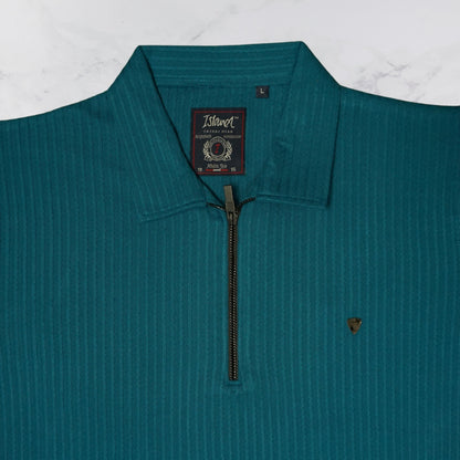 KAMDAR Men's Short Sleeve T-shirt Jacquard Material 5 Colour - Thicker & Breathable