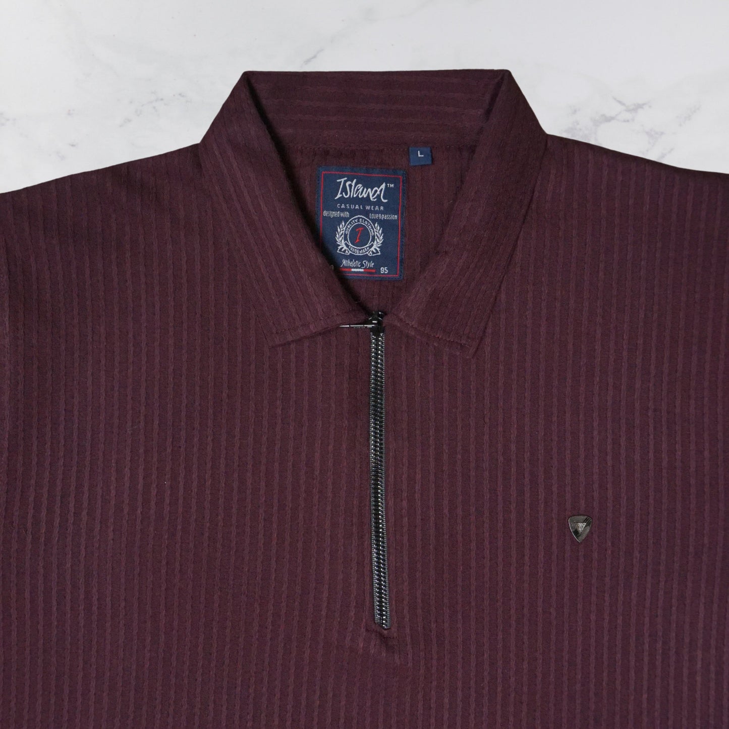 KAMDAR Men's Short Sleeve T-shirt Jacquard Material 5 Colour - Thicker & Breathable