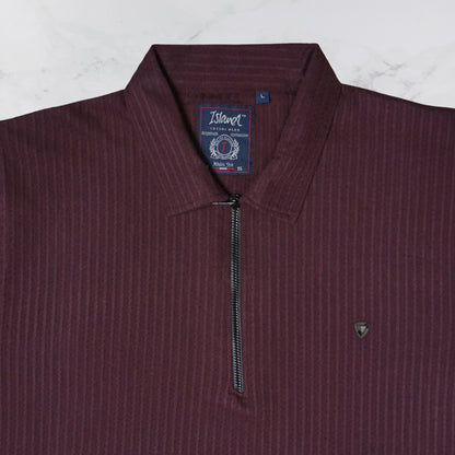 KAMDAR Men's Short Sleeve T-shirt Jacquard Material 5 Colour - Thicker & Breathable