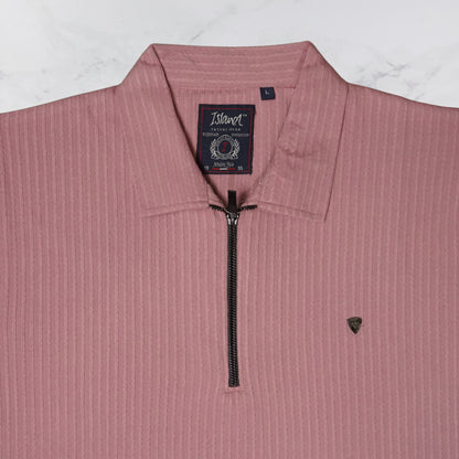 KAMDAR Men's Short Sleeve T-shirt Jacquard Material 5 Colour - Thicker & Breathable