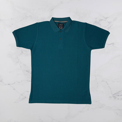 KAMDAR Men's Short Sleeve T-shirt Jacquard Material 5 Colour - Thicker & Breathable