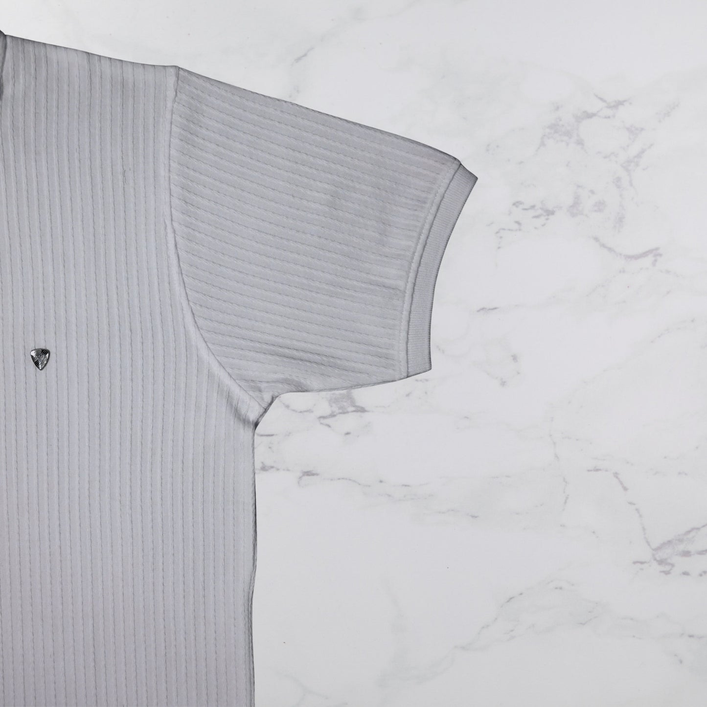 KAMDAR Men's Short Sleeve T-shirt Jacquard Material 5 Colour - Thicker & Breathable