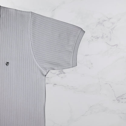 KAMDAR Men's Short Sleeve T-shirt Jacquard Material 5 Colour - Thicker & Breathable