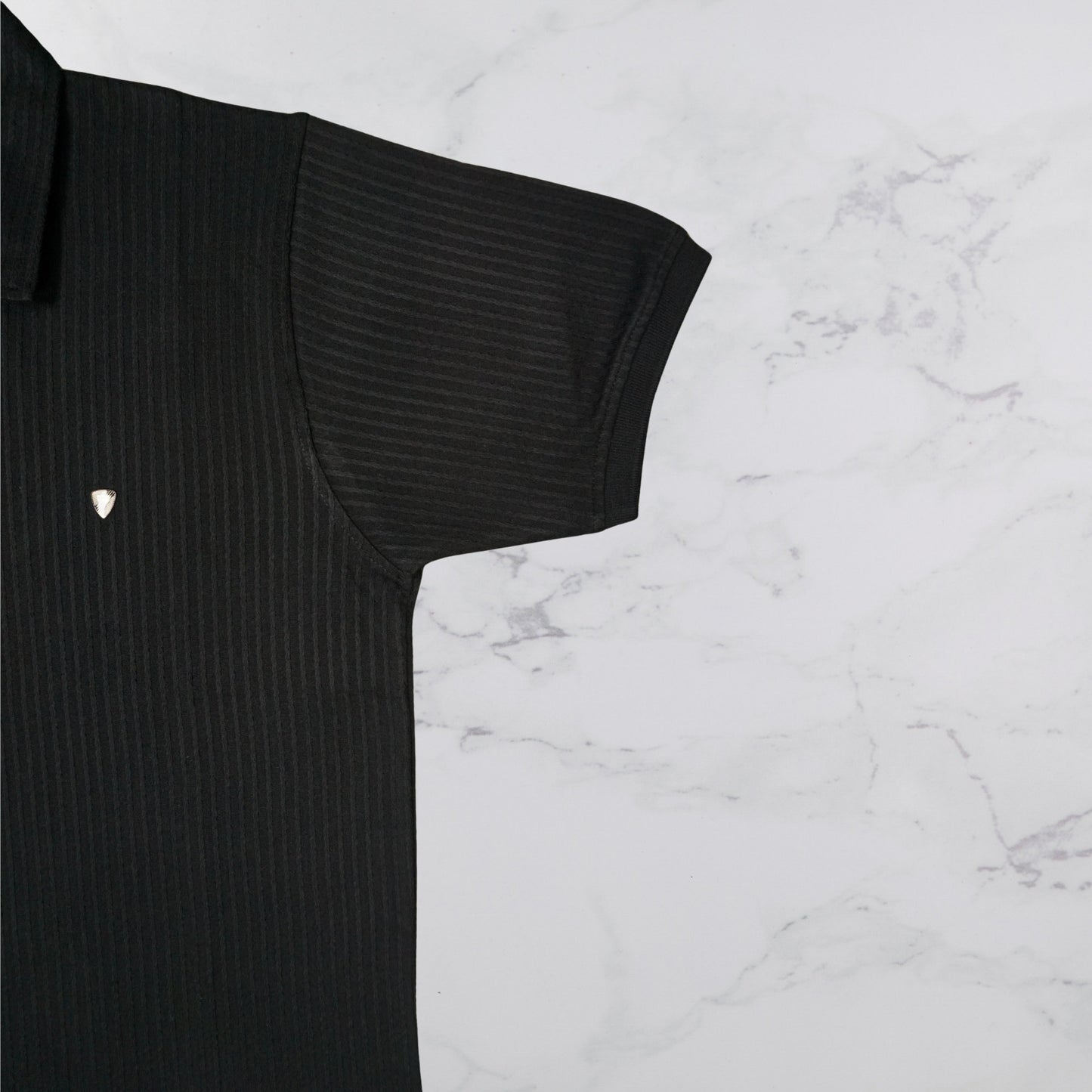 KAMDAR Men's Short Sleeve T-shirt Jacquard Material 5 Colour - Thicker & Breathable