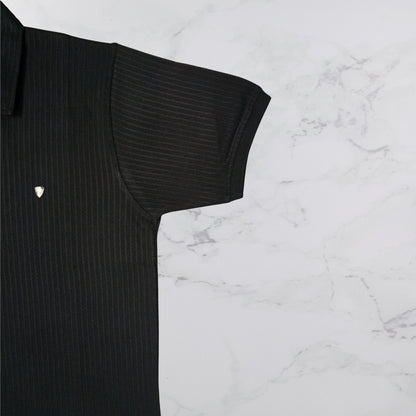 KAMDAR Men's Short Sleeve T-shirt Jacquard Material 5 Colour - Thicker & Breathable