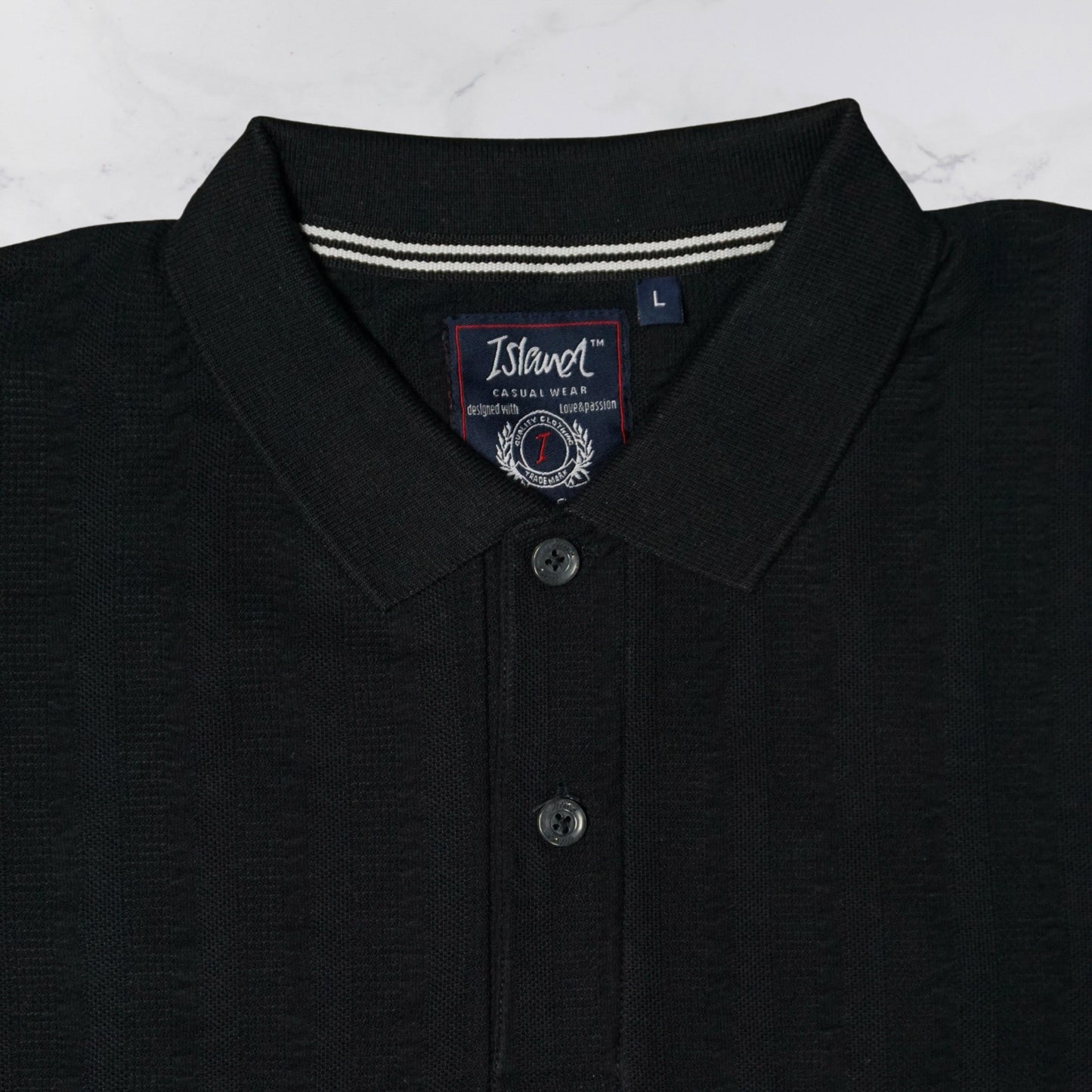 KAMDAR Men's Short Sleeve T-shirt Jacquard Material 5 Colour - Thicker & Breathable