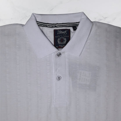 KAMDAR Men's Short Sleeve T-shirt Jacquard Material 5 Colour - Thicker & Breathable