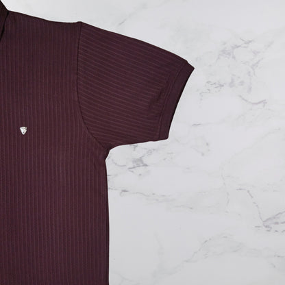 KAMDAR Men's Short Sleeve T-shirt Jacquard Material 5 Colour - Thicker & Breathable